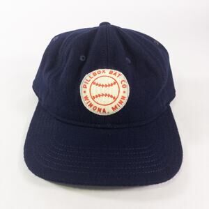 Pillbox Bat Co. Baseball Hat Cap Embroidered Logo Navy Blue OSFM Limited Edition